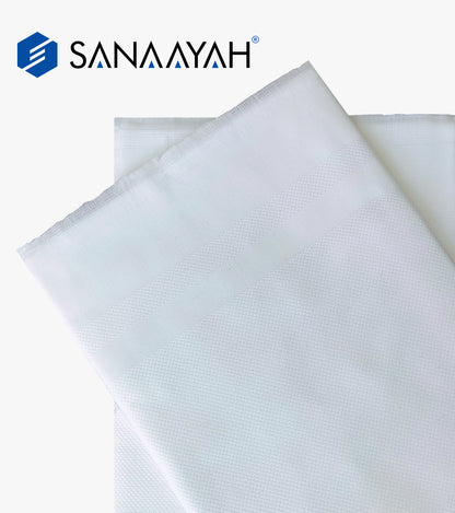 Small Diamond Pattern Ihram Ehram Ahram for Hajj and Umrah - 2 Pcs -100% Cotton Fabric 110 x 230cm